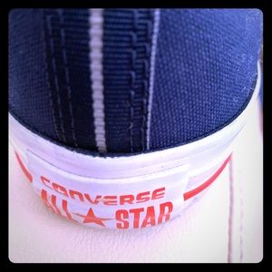 Blue converse high top